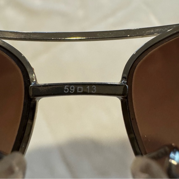 Coach Dark Lenses with Gold Frame Sunglasses - Picture 8 of 10